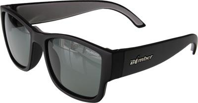 Bomber - Bomber Gomer Bomb Floating Sunglasses - GM111 - Matte Black/Polarized Smoke Lens
