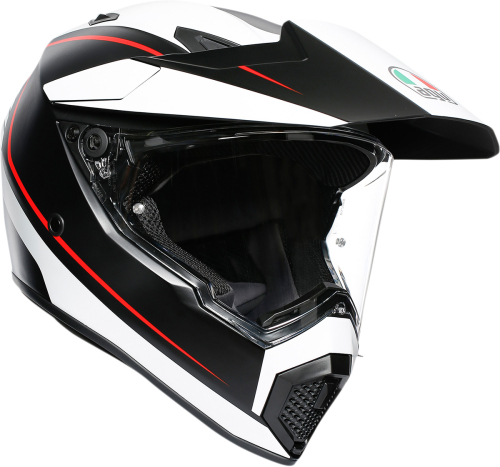 AGV - AGV AX-9 Graphics Helmet - 7631O2LY00310 - Matte Black/White/Red - X-Large