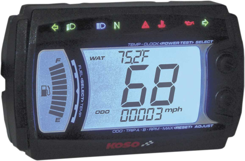 Koso North America - Koso North America XR-SR Multi-Function Electronic Speedometer - BB017BOO