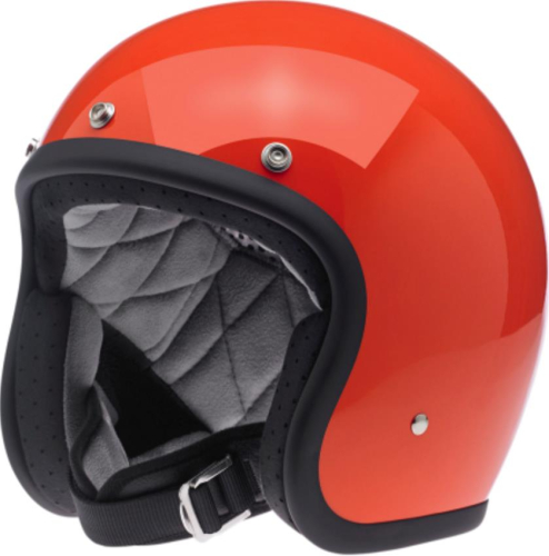 Biltwell Inc. - Biltwell Inc. Bonanza Solid Helmet - BHHAZGLORGXSM - Hazard Orange - X-Small