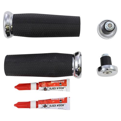 Kuryakyn - Kuryakyn Thresher Grips - Chrome - 5950