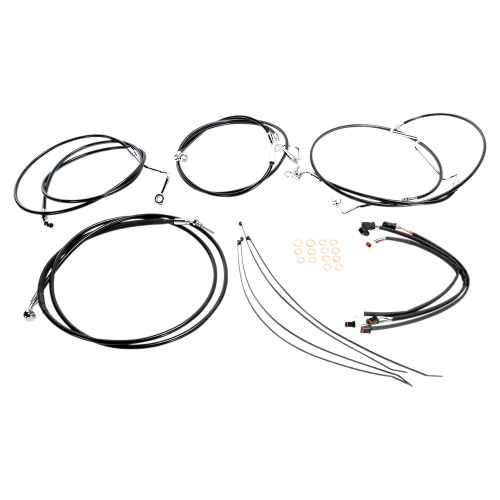 Magnum - Magnum Black Vinyl XR Handlebar Installation Kit for 15-17in. Ape - 489752
