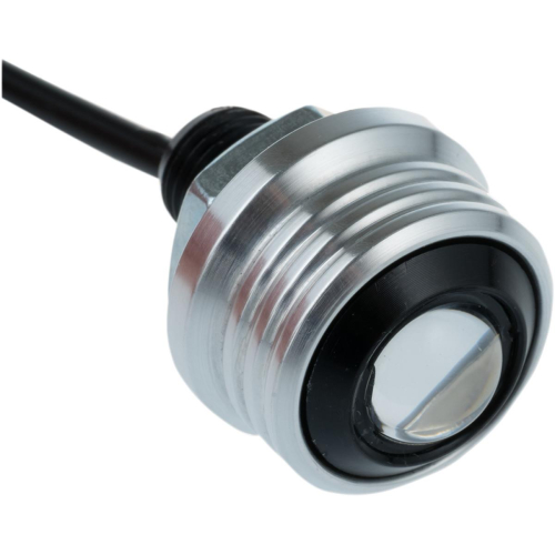Joker Machine - Joker Machine Rat Eye LED Fender Light - Green - Raw Aluminum Finish - 60-540-3