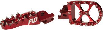 Flo Motorsports - Flo Motorsports Pro Series Footpegs - Red - FPEG-796R