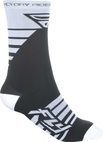 Fly Racing - Fly Racing Factory Rider Socks - 350-0354L - White/Black - Lg-XL