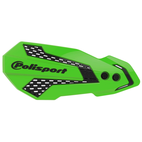 Polisport - Polisport MX Flow Handguards - Green/Black - 8308200030
