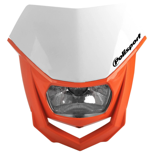 Polisport - Polisport Halo Headlight - White/Orange - 8657400038