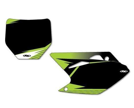 Factory Effex - Factory Effex Graphic Number Plate Backgrounds - Black - 22-64138