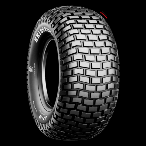 Bridgestone - Bridgestone Rectangle (Re) Front/Rear Tire - 6.70-12 - 200394
