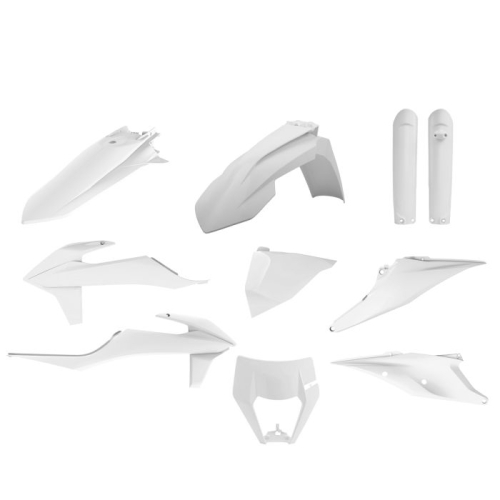 Polisport - Polisport Enduro Plastic Kit - White - 91016