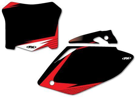 Factory Effex - Factory Effex Graphic Number Plate Backgrounds - Black - 13-64350