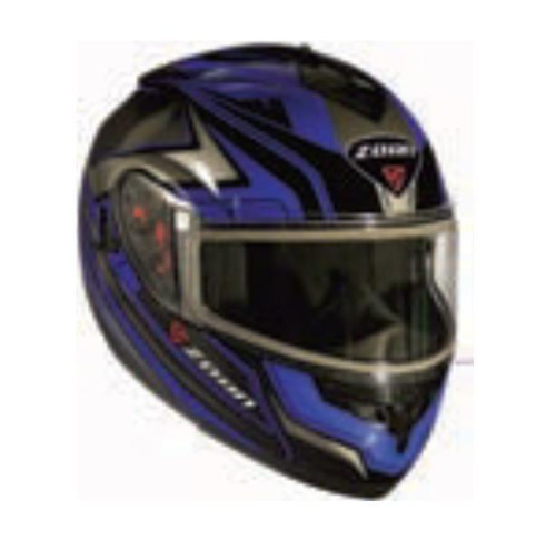 Zoan - Zoan Optimus Eclipse Graphics Snow Helmet with Double Lens Shield - 238-313 - Blue - X-Small