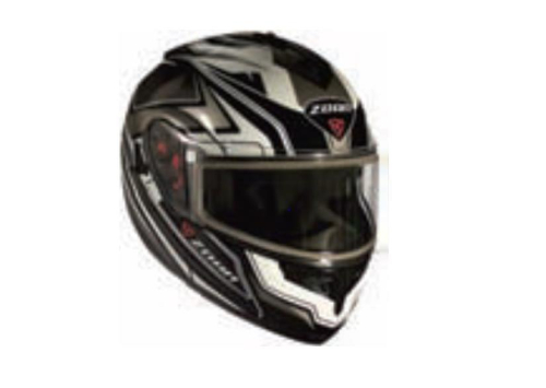 Zoan - Zoan Optimus Eclipse Graphics Snow Helmet with Electric Shield - 238-573 - White - X-Small