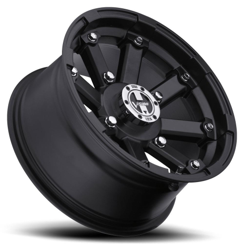 Vision Wheel - Vision Wheel Type 393 Lock Out Wheel - 12x7 - 4+3 Offset - 4/156 - Black - 393-127156MB4