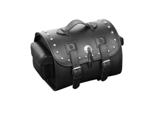 Highway Hawk - Highway Hawk Suitcase - Leather with Studs - HH-02-2651