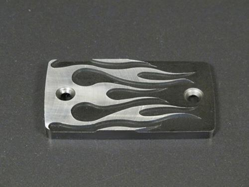 Highway Hawk - Highway Hawk Master Cylinder Cover - Flame - HH-452-035