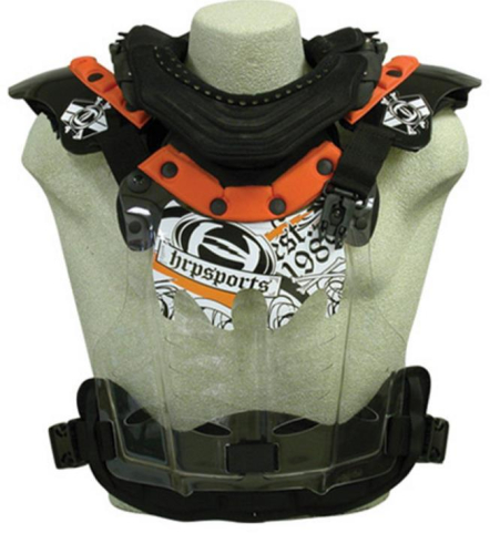 HRP Sports - HRP Sports Flak-Jak LT IMS Chest Protector - 0654-O-11 - Orange - X-Large