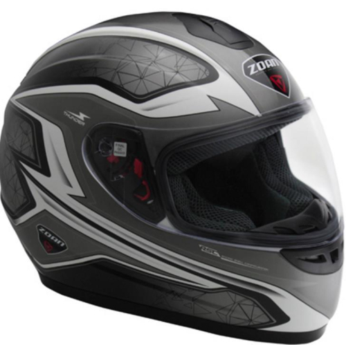 Zoan - Zoan Thunder Electra Graphics Snow Helmet with Electric Shield - 223-125SN/E - Silver - Medium