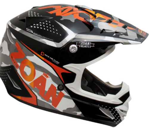 Zoan - Zoan MX-1 Sniper Graphics Helmet - 021-563 - Orange - X-Small