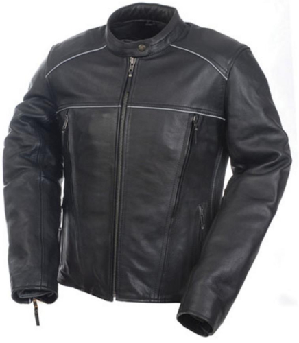 Mossi - Mossi Journey Womens Leather Jacket - 20-219-12 - Black - 12