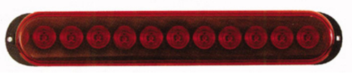 Optronics Inc - Optronics Inc Thin Line LED Dual Lens Stop/Turn/Tail Light - 11 Diodes - STL76RB