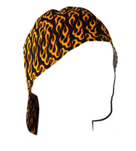 Zan Headgear - Zan Headgear Welders Cap - CPW460L - Flames - Large