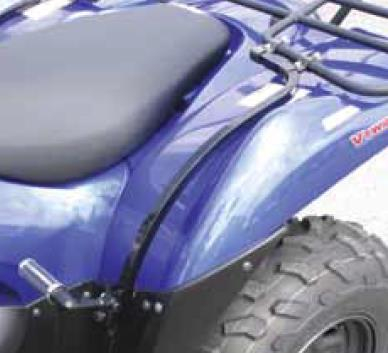 Quadrax - Quadrax Square Tube Rear Fender Protector - Black - 15-960-108