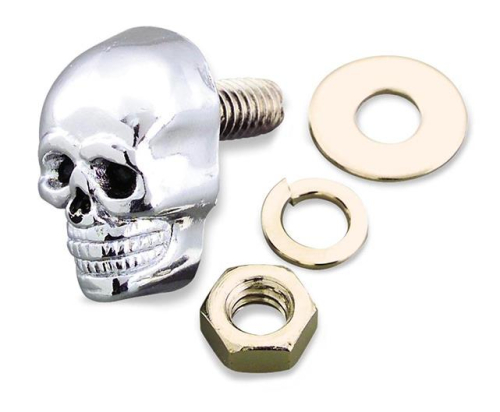 Emgo - Emgo Krommet - Small - Chrome - Skull - 85-83436