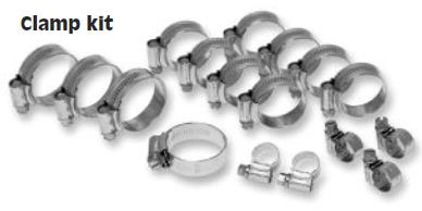 Factory Effex - Factory Effex Hose Clamps - Kit 3 - 14-34912