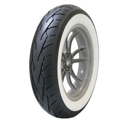 Vee Rubber - Vee Rubber VRM-302 Twin White Wall Front Tire - MT90 B16 - W30208