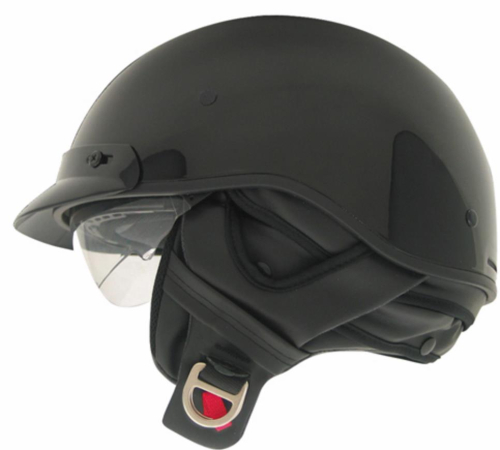 Zoan - Zoan Route 66 Solid Helmet - 031-013 - Gloss Black - X-Small
