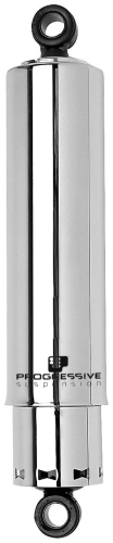 Progressive Suspension - Progressive Suspension 412 Series 11in. Shocks with Covers - Chrome - 412-4247C