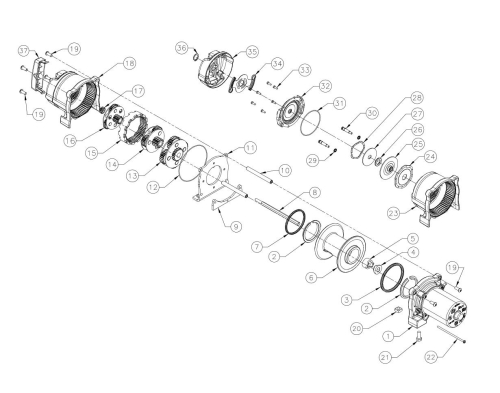Warn - Warn Bolt Tie for RT25/30 and XT25/30 Winch Service Kit (22) - M4 - 74916