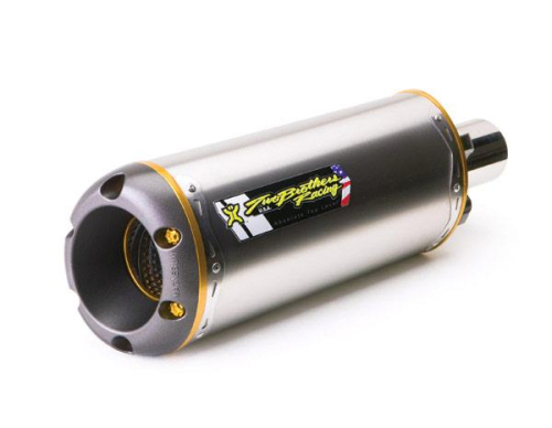 Two Brothers Racing - Two Brothers Racing M-2 V.A.L.E. V2 Slip-On - Titanium - 005-2410408V2