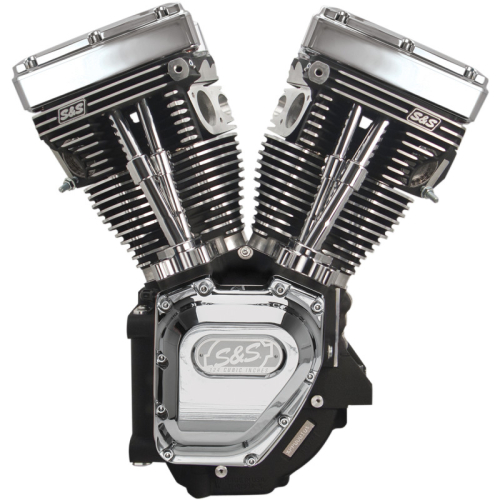S&S Cycle - S&S Cycle T124LC Series Long Block Engine - Silver - 310-0327A