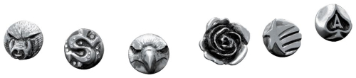 Kuryakyn - Kuryakyn Emblem for Serpent Shift Linkage, Zombie Levers, or Fender Tip Lens Grill - Dollar Sign Bling - 1084