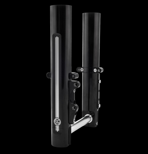 Performance Machine - Performance Machine Fork Leg Kit for Stock or Performance Machine Calipers - Single Disc - Contrast Cut - 0208-2057-BM