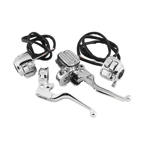 Bikers Choice - Bikers Choice Handlebar Control Kit with Chrome Switches - 601718