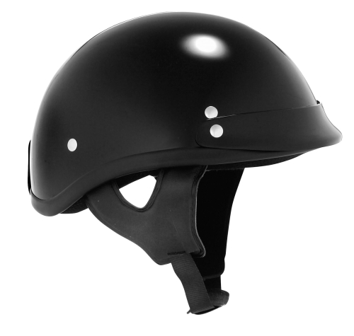 Skid Lid Helmets - Skid Lid Helmets Traditional Solid Helmet - U-70A BLK 2XL - Black - 2XL