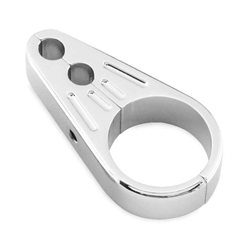 Bikers Choice - Bikers Choice 1in. Slotted Dual Cable Throttle Clamp - Chrome - 489797