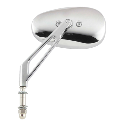 BikeMaster - BikeMaster Custom Mirror - Low-Rise Bars - Chrome - 601140