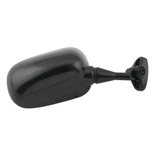 BikeMaster - BikeMaster OEM Replacement Mirror - Right - Carbon Fiber - 600220