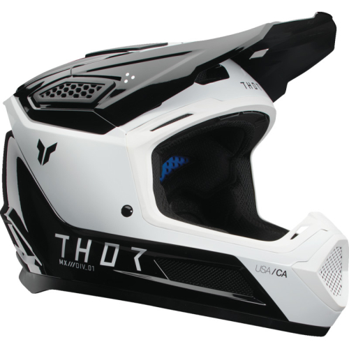 Thor - Thor Fleet Storm Helmet - 0110-8910 - Storm Black/White - X-Small