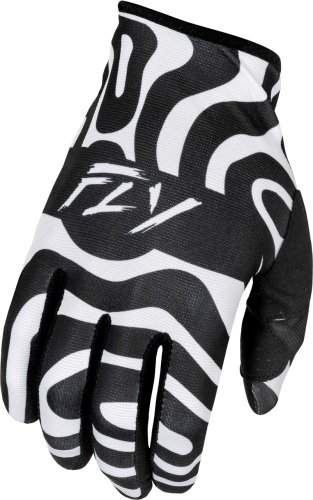 Fly Racing - Fly Racing Lite Abyss Gloves - 378-741M - White/Black - Medium