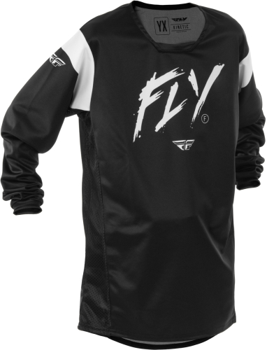 Fly Racing - Fly Racing Kinetic Stoke Youth Jersey - 378-525YL - Black/White - Large