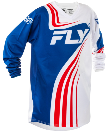 Fly Racing - Fly Racing F-16 Youth Jersey - 378-222YM - Red/White/Blue - Medium