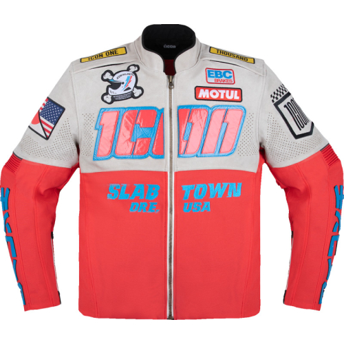 Icon - Icon Slabtown Intercept 84 Jacket - 2820-6980 - Red/White - Small