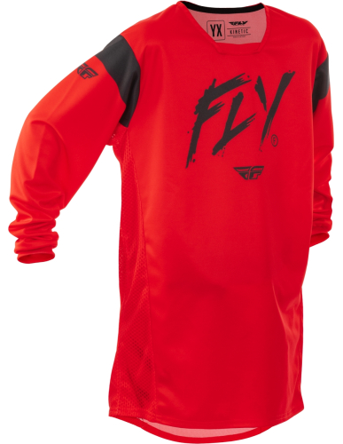 Fly Racing - Fly Racing Kinetic Stoke Youth Jersey - 378-527YL - Red/Black - Large