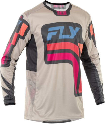 Fly Racing - Fly Racing Lite Special Edition Vice Jersey - 378-724L - Light Gray/Pink/Coral - Large