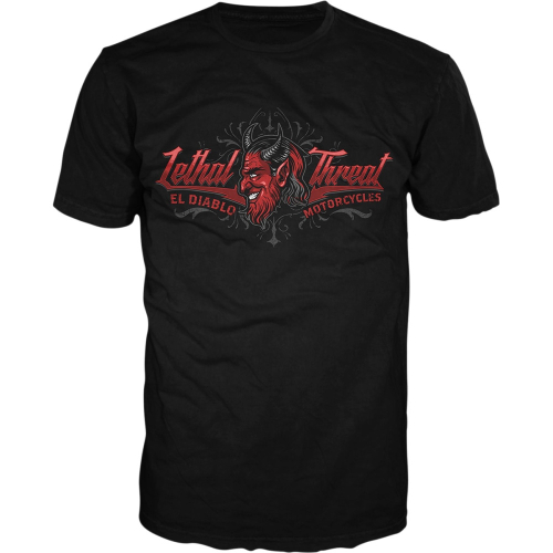Lethal Threat - Lethal Threat Vintage Velocity El Diablo T-Shirt - VV40171-4XL - Black - 4XL